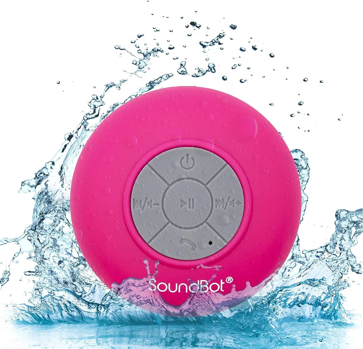 اسپیکر بلوتوث ضد آب SoundBot SB510 HD، اسپیکر دوش بی سیم کوچک و مقاوم در برابر آب، اسپیکرفون قابل حمل با میکروفون داخلی اسپیکر بلوتوث ضد آب SoundBot SB510 HD، اسپیکر دوش بی سیم کوچک و مقاوم در برابر آب، اسپیکرفون قابل حمل با میکروفون داخلی