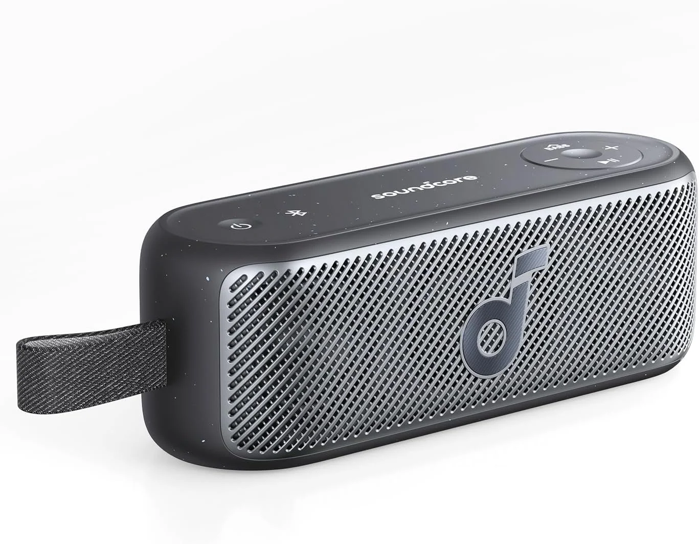 اسپیکر بلوتوثی soundcore Motion 100، اسپیکر قابل حمل با کیفیت صدای Hi-Res بی‌سیم، دارای 2 درایور فول رنج برای صدای استریو، اکولایزر قابل تنظیم، بیس قدرتمند، IPX7، طراحی فوق‌العاده قابل حمل برای استفاده در فضای باز