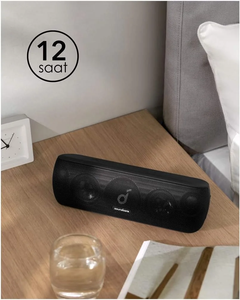 اسپیکر بلوتوثی Soundcore Motion+ با صدای Hi-Res 30W، BassUp، بیس و تریبل توسعه یافته، اسپیکر قابل حمل بی سیم HIFI با برنامه، EQ قابل تنظیم، 12 ساعت پخش، IPX7 ضد آب و USB-C اسپیکر بلوتوثی Soundcore Motion+ با صدای Hi-Res 30W، BassUp، بیس و تریبل توسعه یافته، اسپیکر قابل حمل بی سیم HIFI با برنامه، EQ قابل تنظیم، 12 ساعت پخش، IPX7 ضد آب و USB-C
