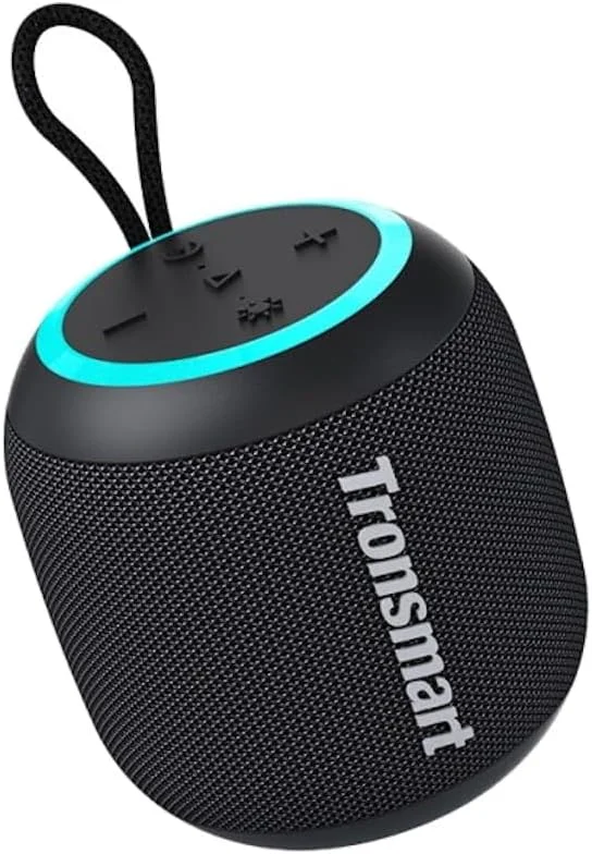 اسپیکر بلوتوثی قابل حمل ترونسمارت مدل T7 Mini 15W، فوق العاده جمع و جور و قابل حمل، بلوتوث V5.3، ضد آب IPX7، حالت های مختلف LED، باتری 2500mAh، تا 18 ساعت پخش، AUX، Micro SD، کارت TF - مشکی اسپیکر بلوتوثی قابل حمل ترونسمارت مدل T7 Mini 15W، فوق العاده جمع و جور و قابل حمل، بلوتوث V5.3، ضد آب IPX7، حالت های مختلف LED، باتری 2500mAh، تا 18 ساعت پخش، AUX، Micro SD، کارت TF - مشکی