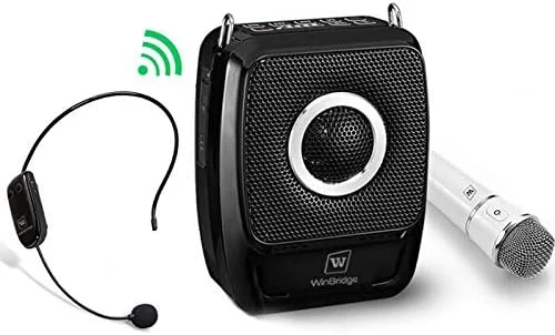 سیستم PA قابل حمل WinBridge W S92 Pro، سیستم بلندگوی PA با میکروفون بلوتوث، تقویت کننده صدای بی سیم 25 وات بلندگو برای ارائه، تدریس، فعالیت های فضای باز و غیره سیستم PA قابل حمل WinBridge W S92 Pro، سیستم بلندگوی PA با میکروفون بلوتوث، تقویت کننده صدای بی سیم 25 وات بلندگو برای ارائه، تدریس، فعالیت های فضای باز و غیره
