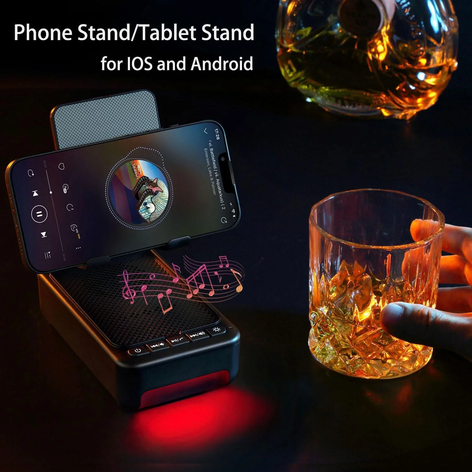پایه نگهدارنده تلفن همراه با اسپیکر بلوتوث بی سیم و چراغ LED تغییر رنگ، پایه نگهدارنده تبلت اسپیکر بلوتوث بی سیم، ابزار آشپزخانه، پایه شارژ میکروفون رومیزی سازگار با تلفن ها و تبلت پایه نگهدارنده تلفن همراه با اسپیکر بلوتوث بی سیم و چراغ LED تغییر رنگ، پایه نگهدارنده تبلت اسپیکر بلوتوث بی سیم، ابزار آشپزخانه، پایه شارژ میکروفون رومیزی سازگار با تلفن ها و تبلت