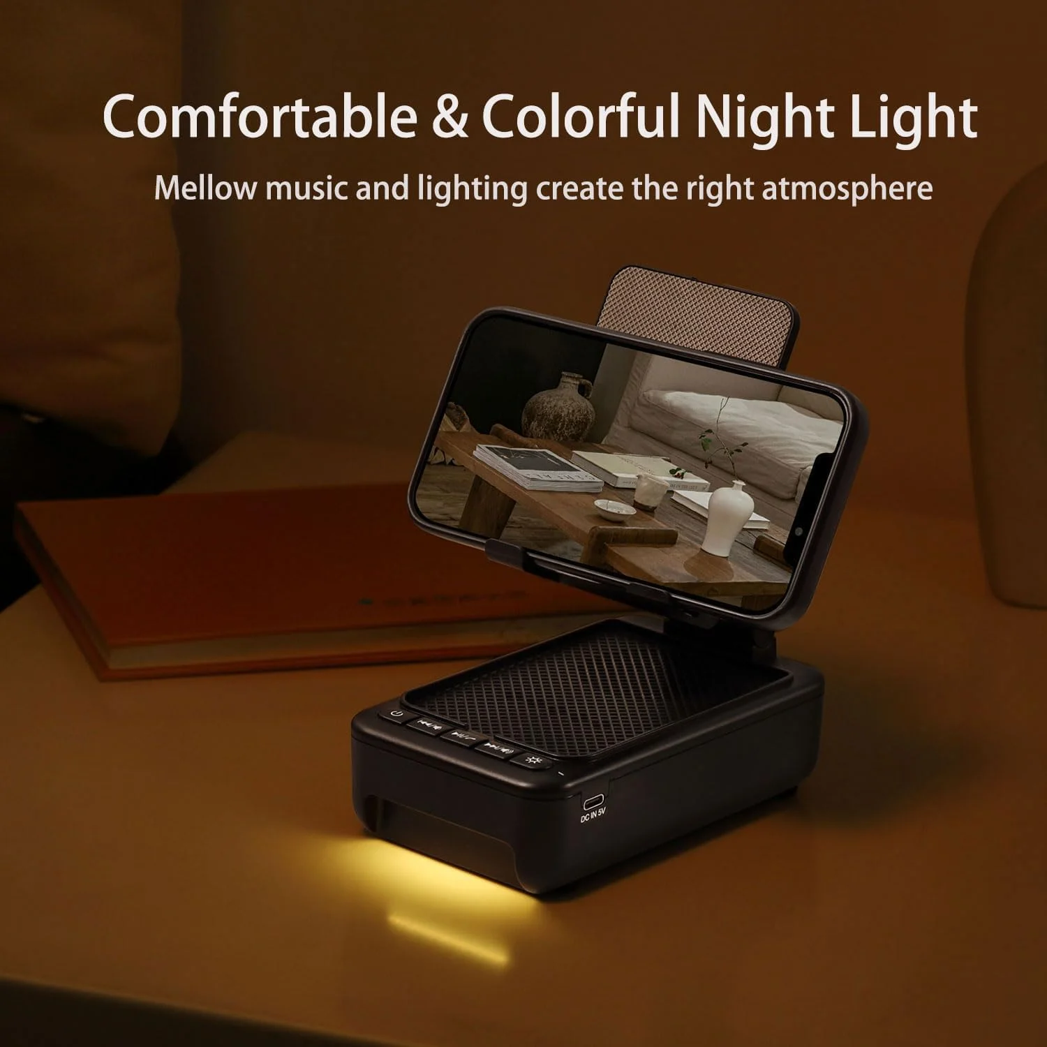 پایه نگهدارنده تلفن همراه با اسپیکر بلوتوث بی سیم و چراغ LED تغییر رنگ، پایه نگهدارنده تبلت اسپیکر بلوتوث بی سیم، ابزار آشپزخانه، پایه شارژ میکروفون رومیزی سازگار با تلفن ها و تبلت پایه نگهدارنده تلفن همراه با اسپیکر بلوتوث بی سیم و چراغ LED تغییر رنگ، پایه نگهدارنده تبلت اسپیکر بلوتوث بی سیم، ابزار آشپزخانه، پایه شارژ میکروفون رومیزی سازگار با تلفن ها و تبلت