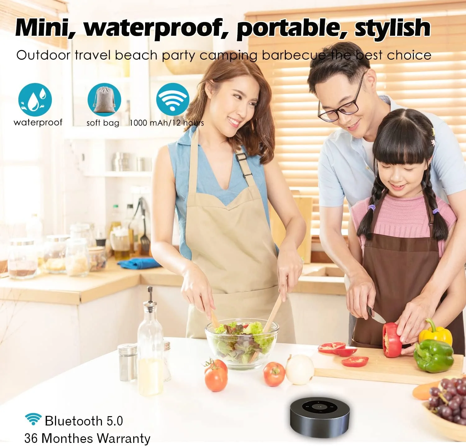 اسپیکر بلوتوثی هوشمند LED لمسی YIDAOYI / اسپیکرهای بی سیم قابل حمل با صدای HD / 12 ساعت پخش / بلوتوث 5.0 / پشتیبانی از کارت TF / اسپیکر دارای پورت Aux (خاکستری) اسپیکر بلوتوثی هوشمند LED لمسی YIDAOYI / اسپیکرهای بی سیم قابل حمل با صدای HD / 12 ساعت پخش / بلوتوث 5.0 / پشتیبانی از کارت TF / اسپیکر دارای پورت Aux (خاکستری)