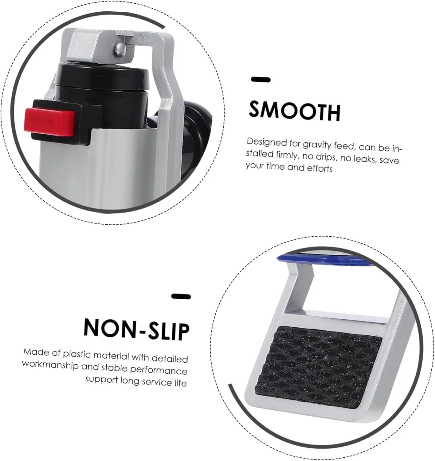 شیر آب سردکن بوکلا، 2 عدد، شیرهای فشاری مستقیم آب سرد و گرم، شیرهای قابل استفاده مجدد، قطعه شیر آب برای دستگاه تصفیه آب، ایمن برای کودکان