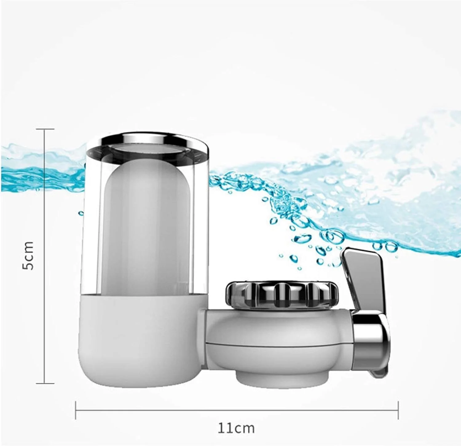 تصفیه کننده آب شیر آشپزخانه NDHENG، شیر آشپزخانه تمیز، صافی سرامیکی قابل شستشو، فیلتر آب، فیلتر جایگزین حذف زنگ و باکتری