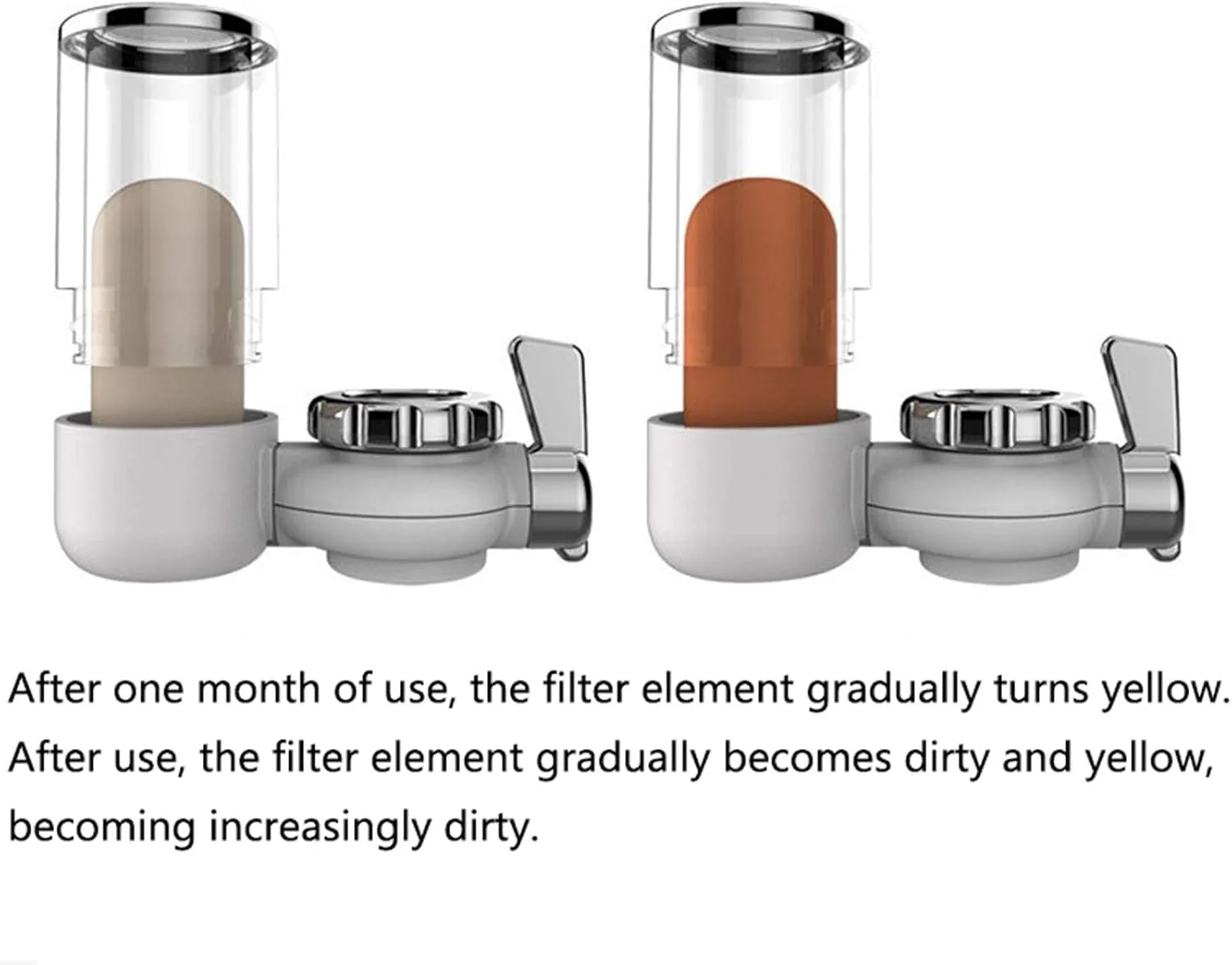 تصفیه کننده آب شیر آشپزخانه NDHENG، شیر آشپزخانه تمیز، صافی سرامیکی قابل شستشو، فیلتر آب، فیلتر جایگزین حذف زنگ و باکتری