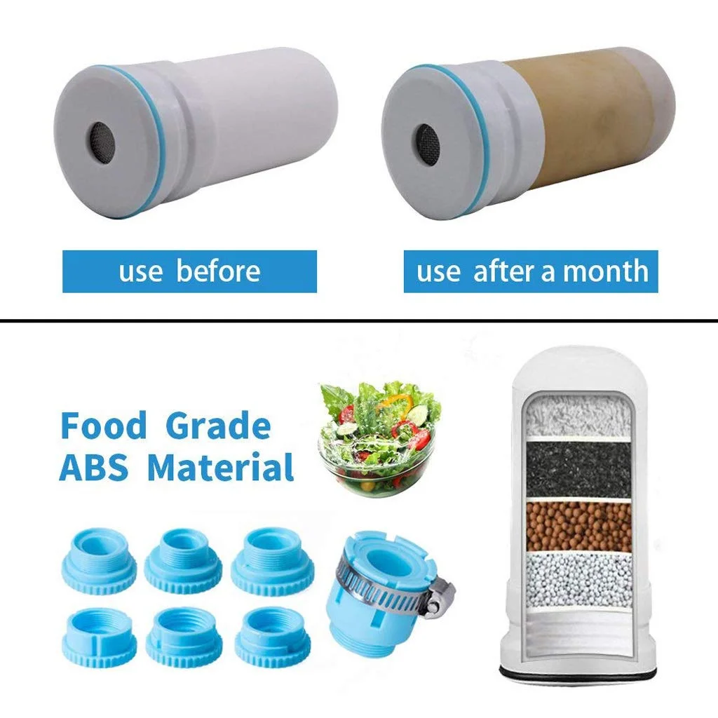 فیلترهای آب شیر XHHWJJ، سیستم تصفیه آب شیر آشپزخانه حمام، فیلتر آب 5 مرحله ای مناسب برای شیرهای استاندارد فیلترهای آب شیر XHHWJJ، سیستم تصفیه آب شیر آشپزخانه حمام، فیلتر آب 5 مرحله ای مناسب برای شیرهای استاندارد