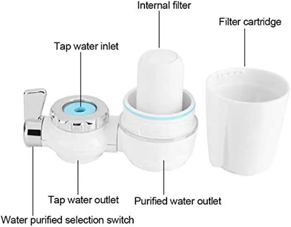 فیلتر آب شیر xxz، سیستم فیلتراسیون شیر آب، فیلتر آب لوله کشی، حذف سرب، فلوراید و کلر - مناسب برای شیرهای استاندارد، برای آشپزخانه (2 عدد) فیلتر آب شیر xxz، سیستم فیلتراسیون شیر آب، فیلتر آب لوله کشی، حذف سرب، فلوراید و کلر - مناسب برای شیرهای استاندارد، برای آشپزخانه (2 عدد)