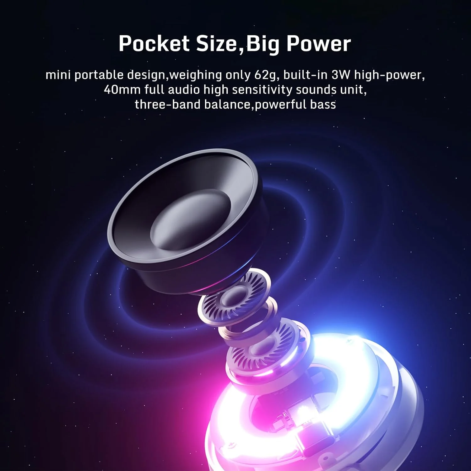 پایه نگهدارنده گوشی نوبیا RedMagic Mini به همراه اسپیکر بلوتوثی، BT 5.3، نور RGB، حالت بازی/موسیقی، اسپیکر مغناطیسی بیسیم قابل حمل برای گلف کارت، مسافرت، حمام، فضای باز یا سطوح فلزی پایه نگهدارنده گوشی نوبیا RedMagic Mini به همراه اسپیکر بلوتوثی، BT 5.3، نور RGB، حالت بازی/موسیقی، اسپیکر مغناطیسی بیسیم قابل حمل برای گلف کارت، مسافرت، حمام، فضای باز یا سطوح فلزی