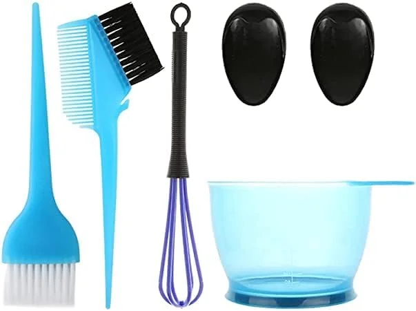 ست کاسه و برس رنگ مو 5 تکه AYAX (صورتی) ست کاسه و برس رنگ مو 5 تکه AYAX (صورتی)