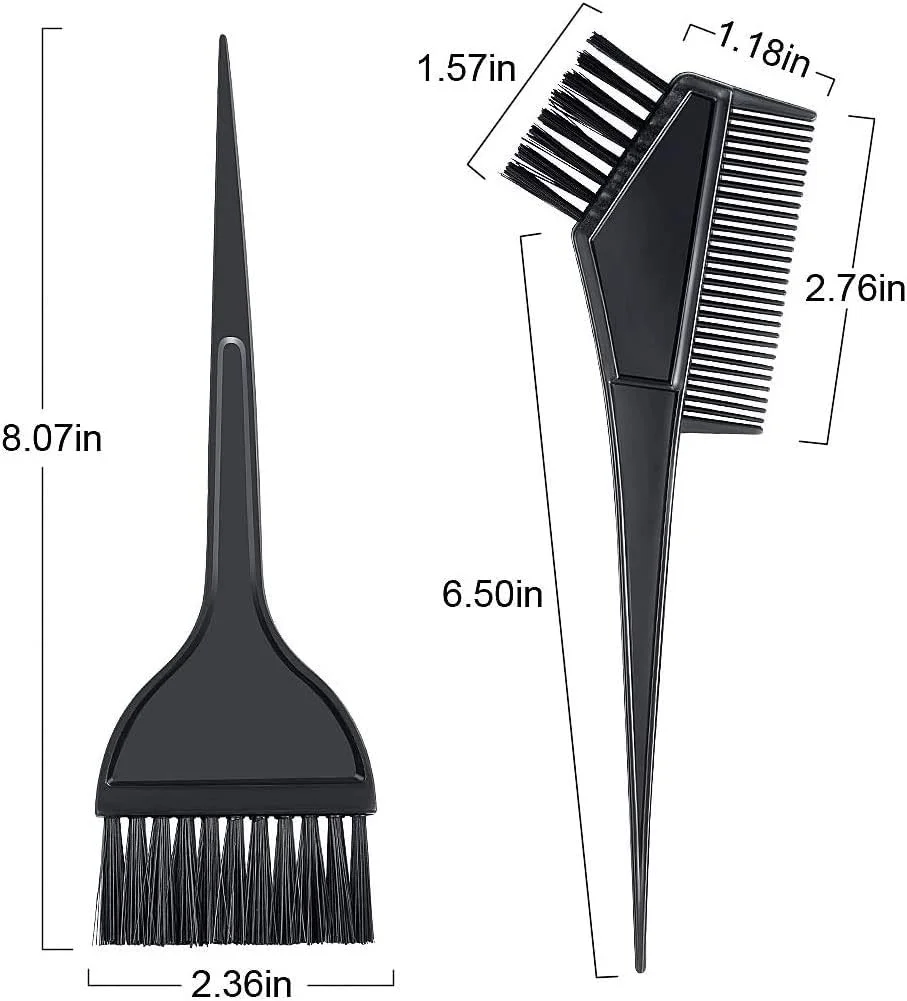 A1Sonic ست برس رنگ مو و شانه رنگ مو 2 عددی، برس رنگ مو، ابزار رنگ مو، رنگ موی DIY، مناسب برای استفاده در سالن آرایش