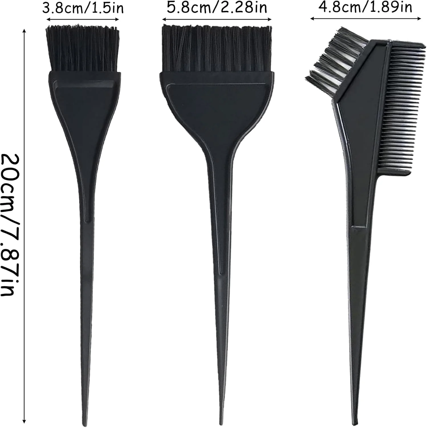 ست کاسه و برس رنگ مو Aswewamt شامل 5 تکه، شنل آرایشگری، شانه رنگ دو طرفه، مناسب برای رنگ کردن مو در سالن های آرایشی، برای خانم ها و آقایان، بنفش