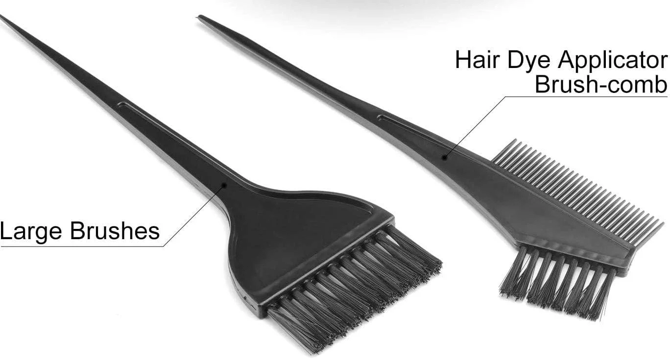 A1Sonic ست برس رنگ مو و شانه رنگ مو 2 عددی، برس رنگ مو، ابزار رنگ مو، رنگ موی DIY، مناسب برای استفاده در سالن آرایش
