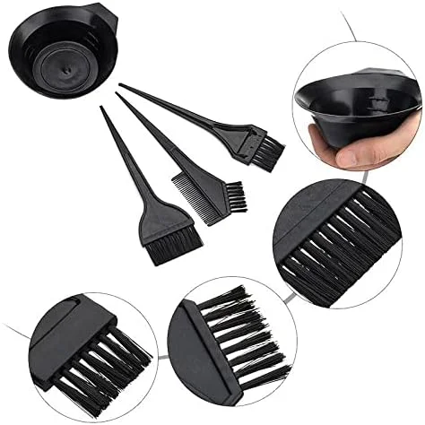 مجموعه برس مو، برس رنگ و کاسه ترکیب رنگ مو ayushicreationa، برس های کیت رنگ مو به همراه کاسه ترکیب، قابل استفاده برای کرم صورت و کاسه ترکیب سفید کننده برای استفاده در منزل و سالن