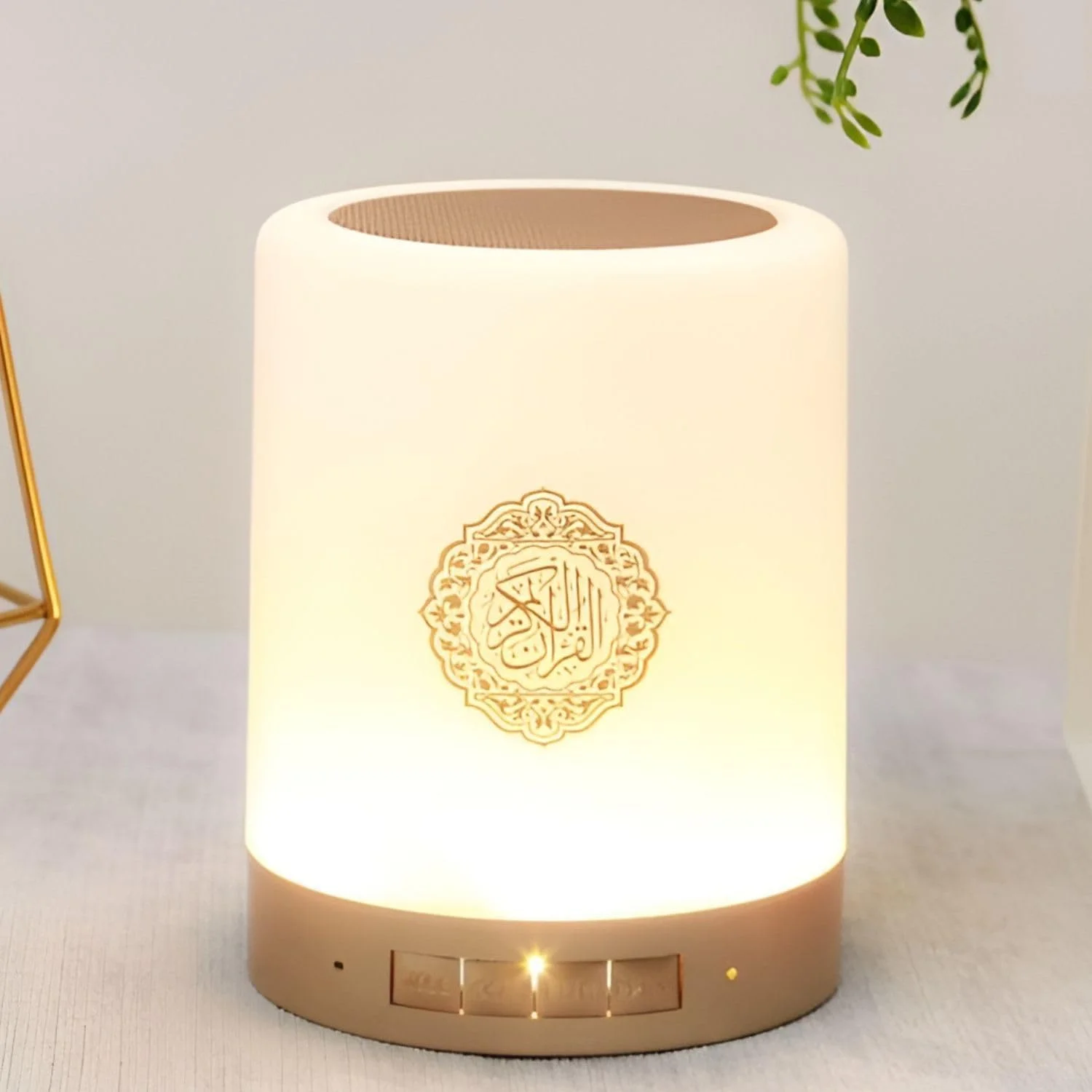 اسپیکر چراغ‌خواب لمسی قرآن چندمنظوره قابل حمل SQ112 با بلوتوث، کنترل از راه دور، حالت‌های نور LED و ترجمه‌های چند زبانه قرآن