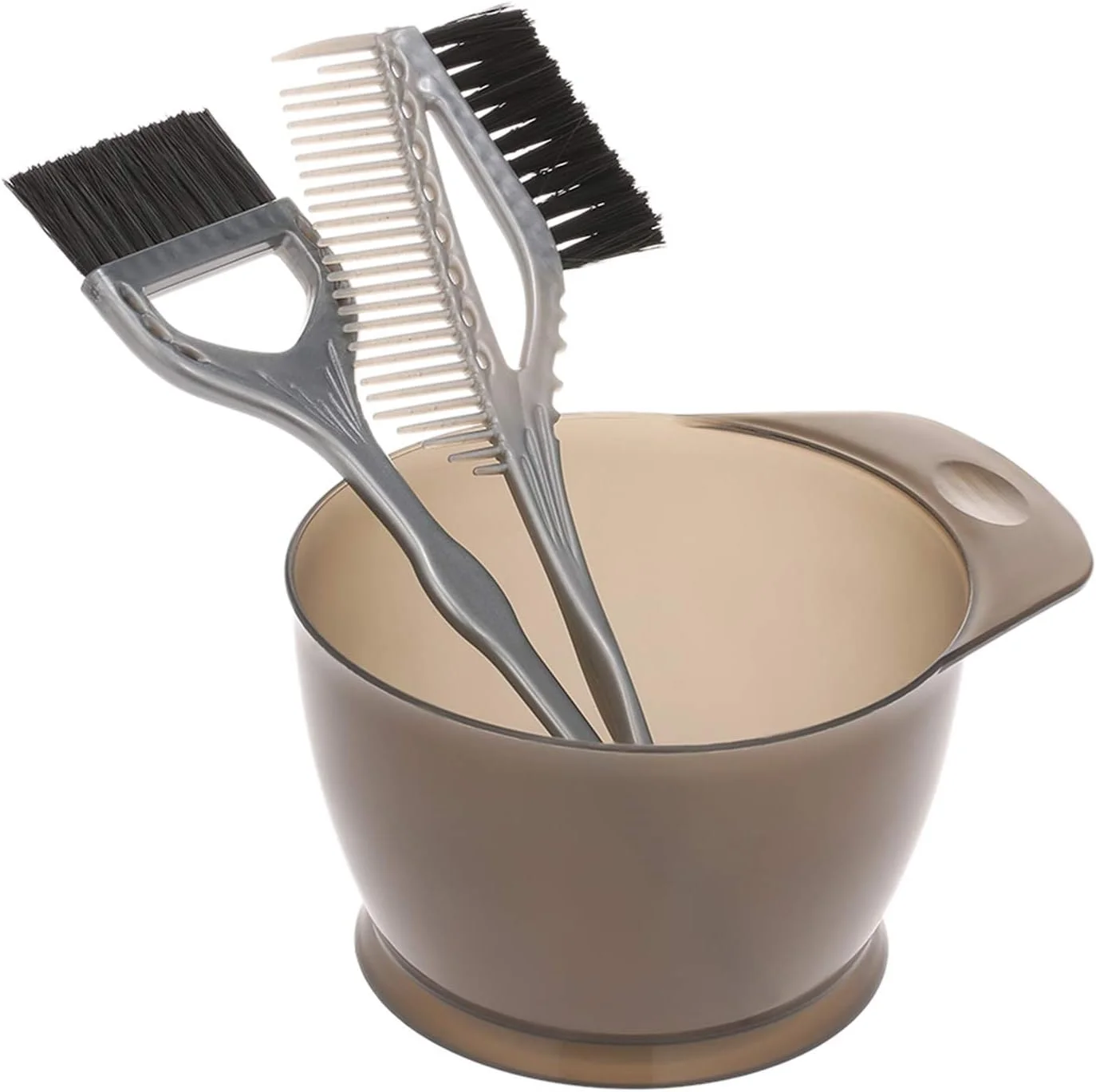 ست 3 تکه رنگ مو هلِمیی شامل کاسه، برس و شانه رنگ مو، ابزار رنگ آمیزی و آرایشگری مو