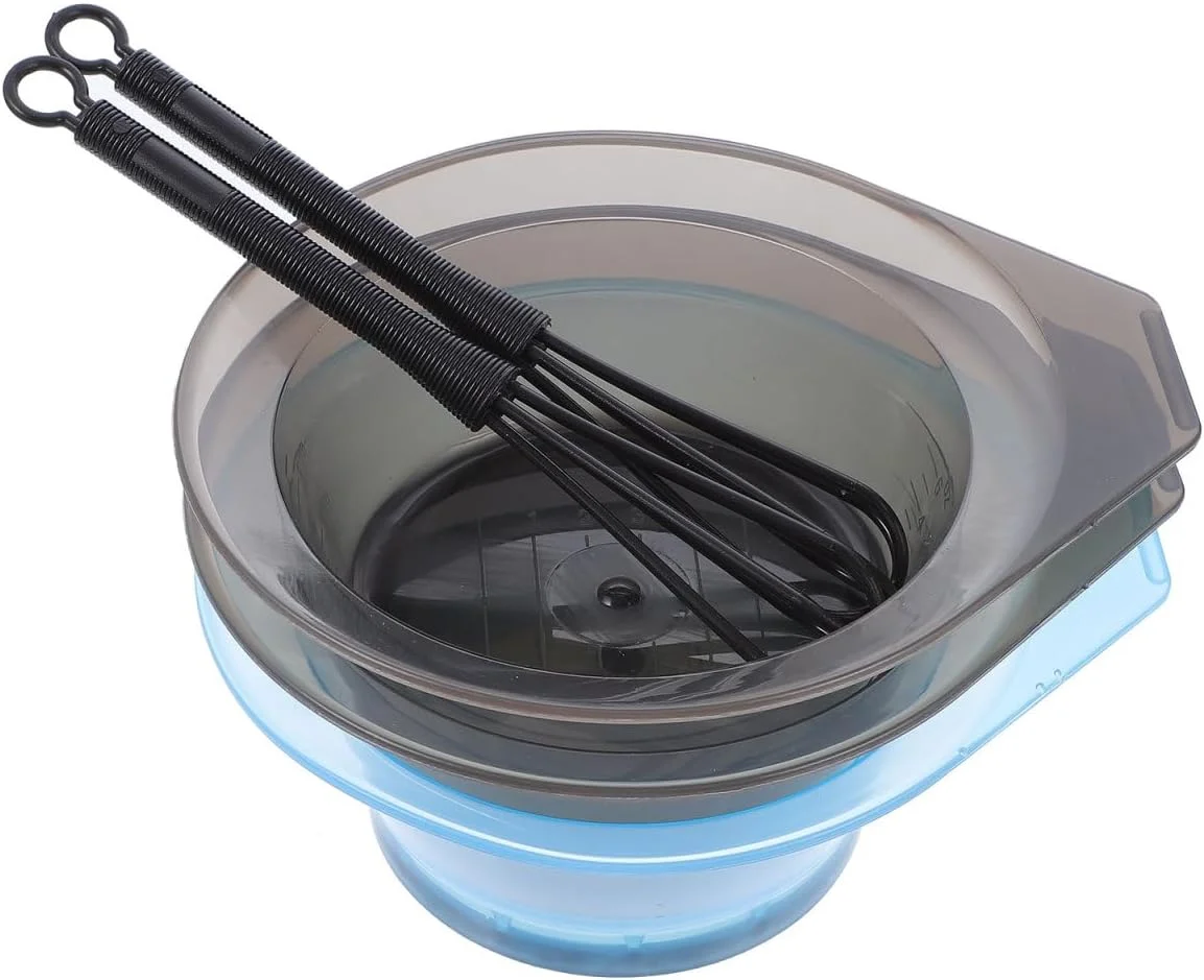 مجموعه ابزار رنگ آمیزی مو HONITANO شامل میله همزن و کاسه، لوازم جانبی آرایشگری برای رنگ آمیزی مو در خانه، قابل استفاده حرفه ای، طراحی ارگونومیک برای استفاده آسان