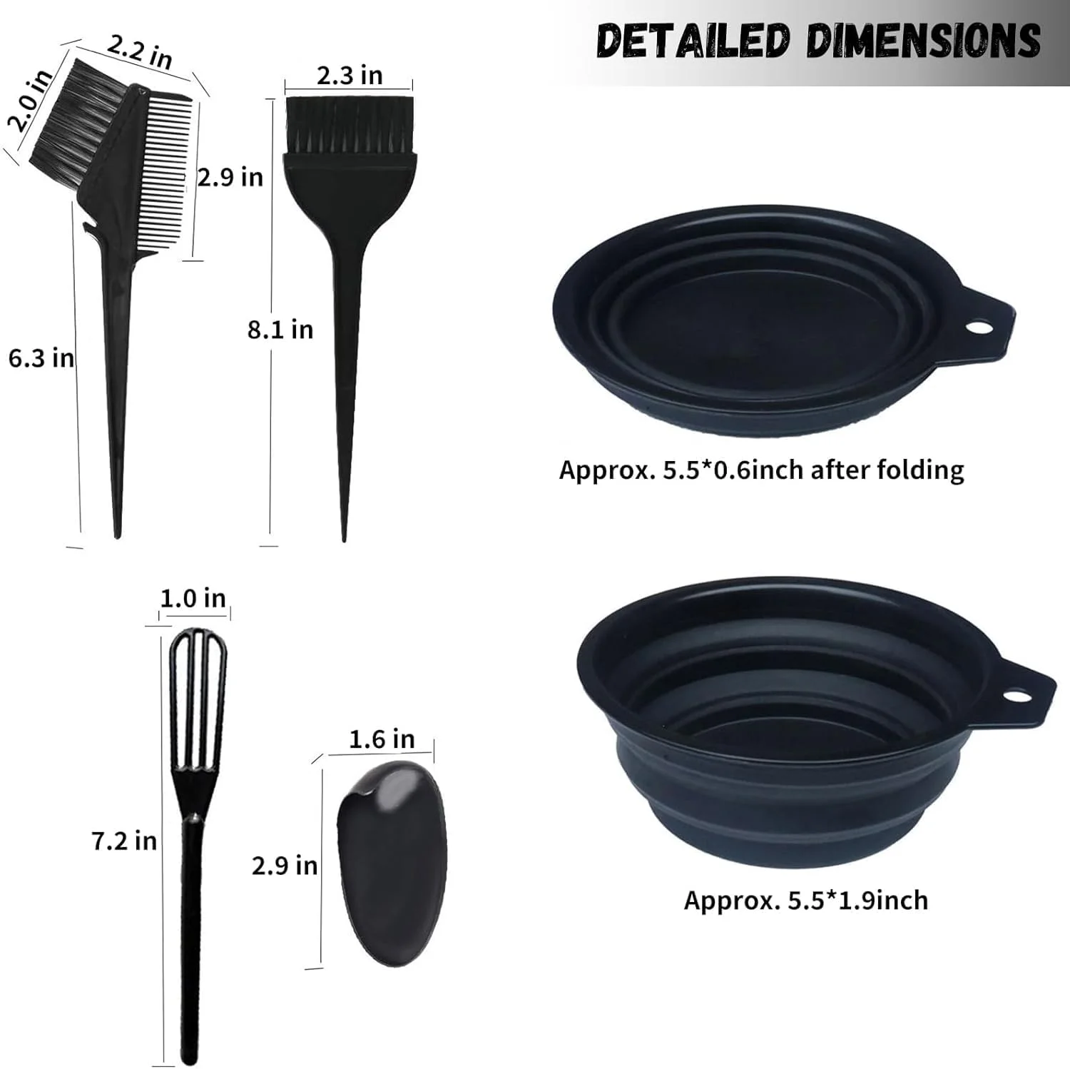 ابزار رنگ مو، ست کاسه و برس رنگ مو 6 تکه، کیت ابزار سفید کننده سالن زیبایی DIY، کاسه مخلوط کردن، پوشش گوش، مخلوط کن رنگ، شانه رنگ ابزار رنگ مو، ست کاسه و برس رنگ مو 6 تکه، کیت ابزار سفید کننده سالن زیبایی DIY، کاسه مخلوط کردن، پوشش گوش، مخلوط کن رنگ، شانه رنگ