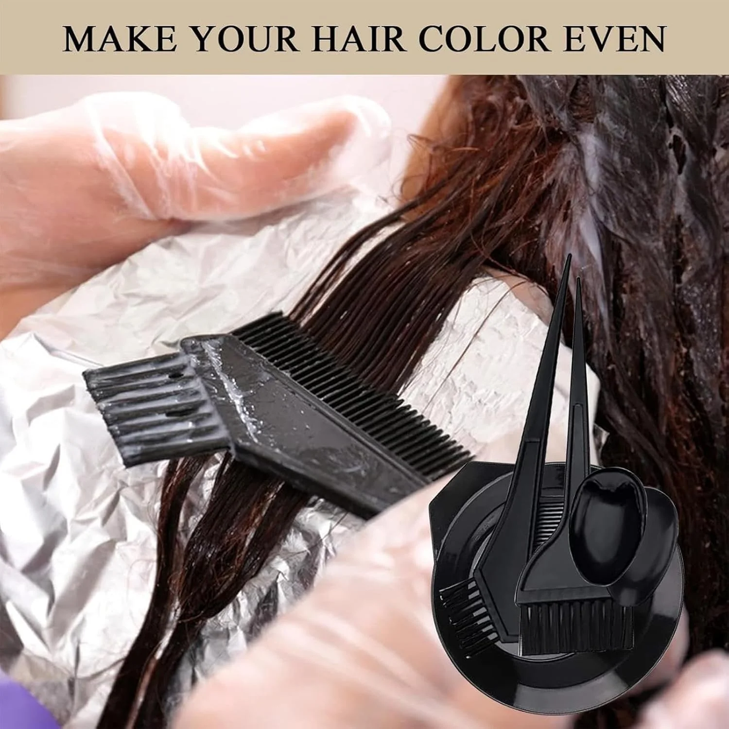 کیت رنگ مو - ابزار سفید کننده مو سالنی | کیت رنگ چند منظوره برای ابرو، سفید کردن، هایلایت، ریش، سالن، مصارف خانگی