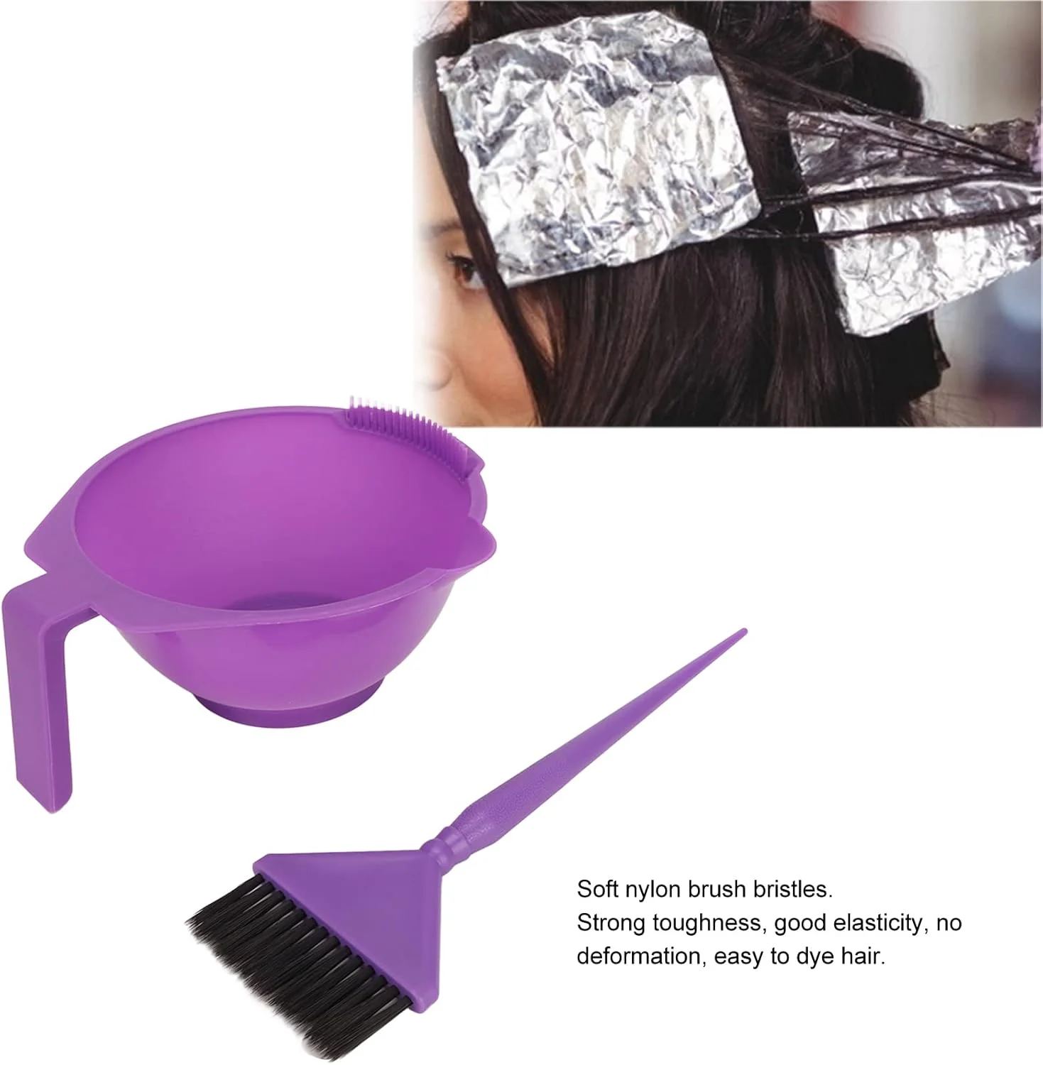 مجموعه برس رنگ مو TMISHION، شامل کاسه رنگ مو، 2 عدد برس رنگ مو و کاسه رنگ مو برای رنگ کردن مو در خانه مجموعه برس رنگ مو TMISHION، شامل کاسه رنگ مو، 2 عدد برس رنگ مو و کاسه رنگ مو برای رنگ کردن مو در خانه