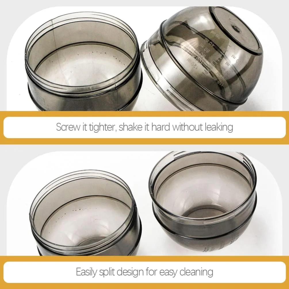 مجموعه کاسه شیکر رنگ مو TERRIFI شامل 2 عدد، با مقیاس اندازه گیری، ابزار رنگ آمیزی مو، مناسب برای آرایشگاه و سالن موی خانگی مجموعه کاسه شیکر رنگ مو TERRIFI شامل 2 عدد، با مقیاس اندازه گیری، ابزار رنگ آمیزی مو، مناسب برای آرایشگاه و سالن موی خانگی