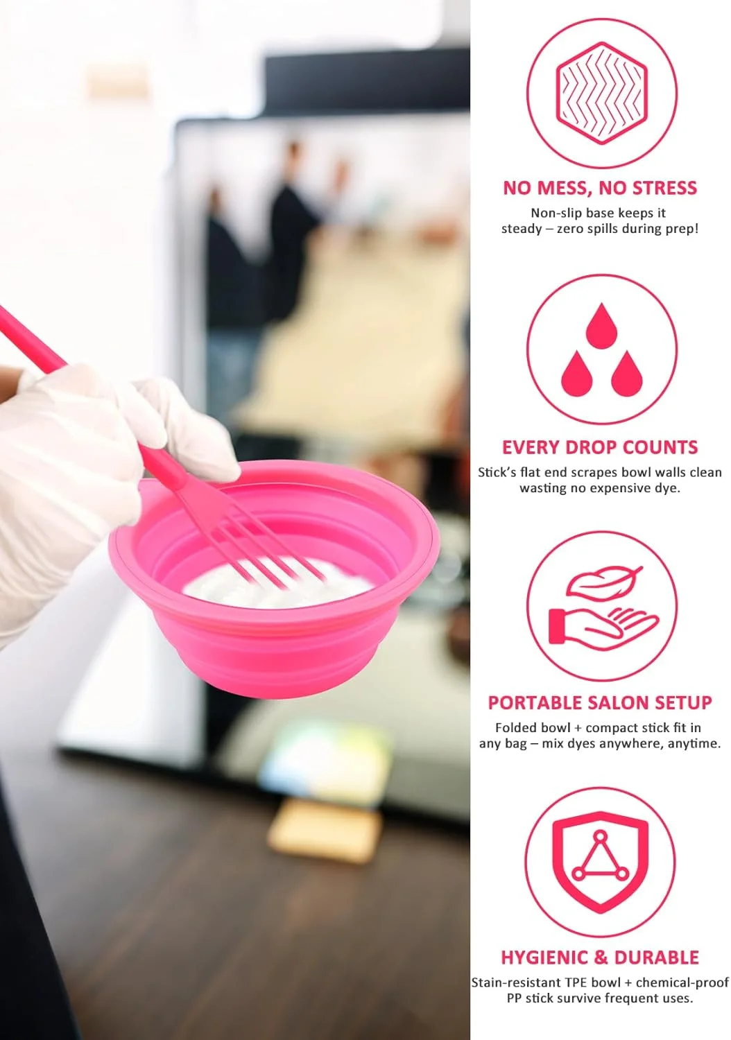 ست رنگ و دکلره مو YOOVR شامل 19 قطعه، برس رنگ مو، کاسه، همزن، گیره مو و لوازم محافظتی، مناسب برای دکلره، رنگ و هایلایت مو، لوازم ضروری سالن برای خانم ها و آرایشگران ست رنگ و دکلره مو YOOVR شامل 19 قطعه، برس رنگ مو، کاسه، همزن، گیره مو و لوازم محافظتی، مناسب برای دکلره، رنگ و هایلایت مو، لوازم ضروری سالن برای خانم ها و آرایشگران