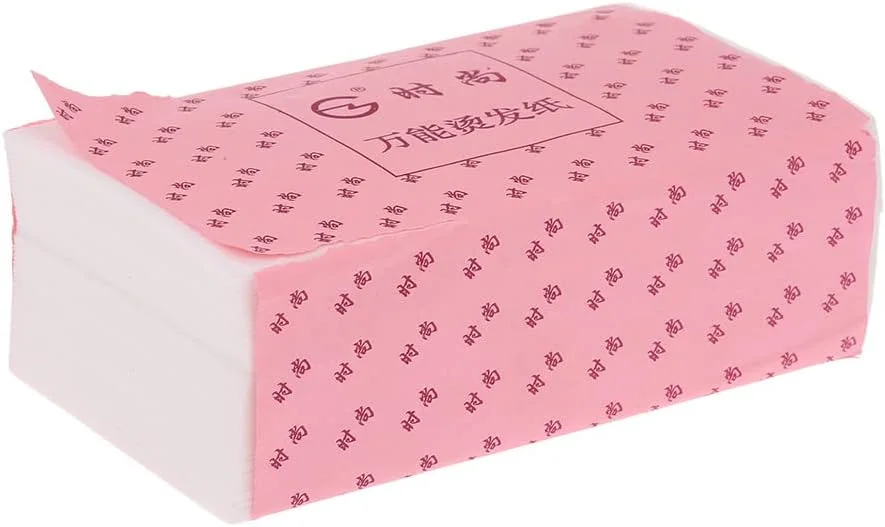 کاغذ فر ضخیم رنگ موی سالن، مقاوم در برابر حرارت بالا، دستمال آرایشگری برای فر موی گرم و سرد