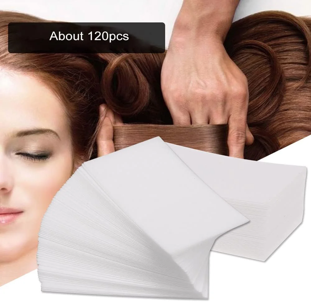 کاغذ فر ضخیم رنگ موی سالن، مقاوم در برابر حرارت بالا، دستمال آرایشگری برای فر موی گرم و سرد