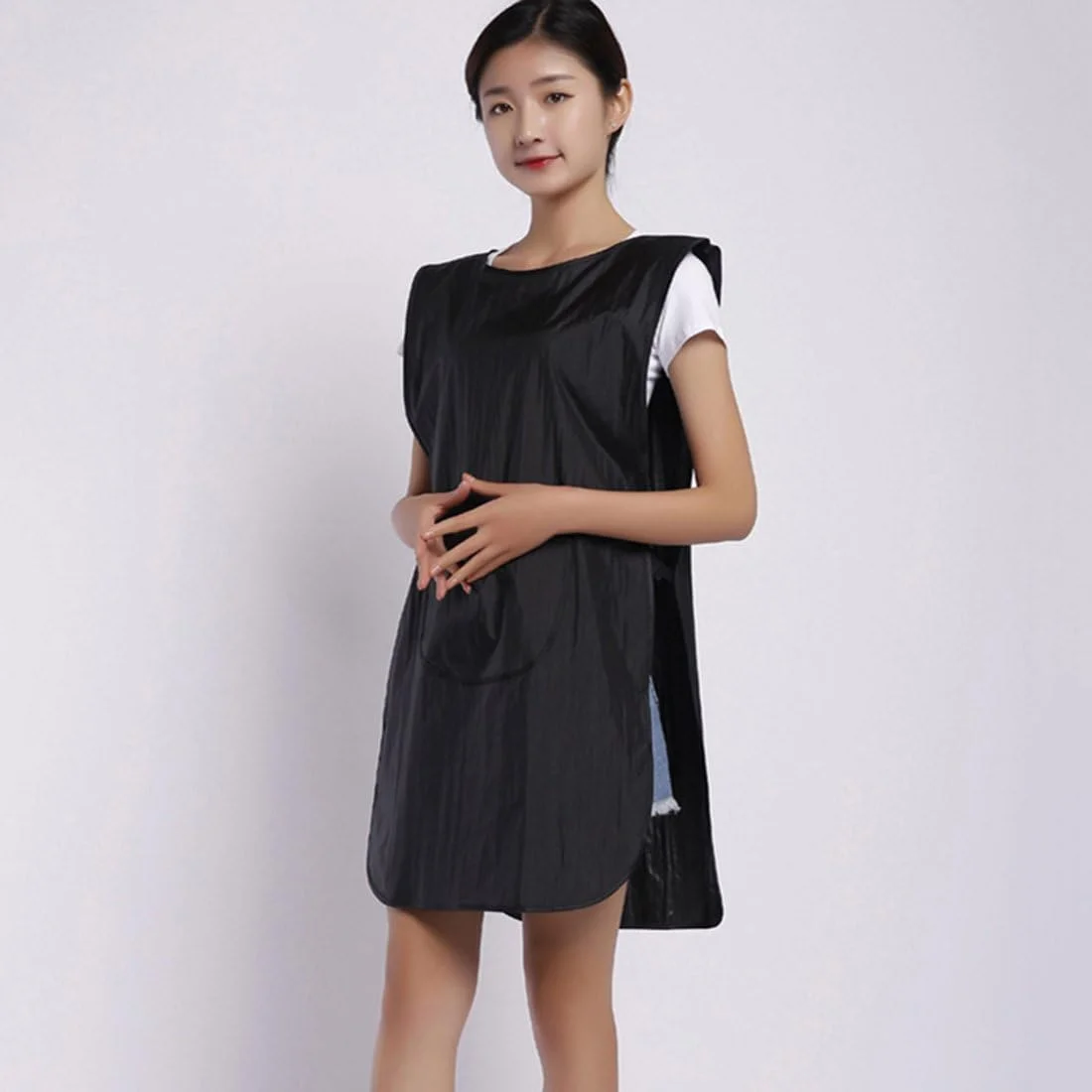 پیشبند آرایشگاهی Surrui، روپوش کار آرایشگر، جلیقه با جیب، لباس کار آرایشگری، شنل آرایشگری بدون آستین، پیشبند مشکی پیشبند آرایشگاهی Surrui، روپوش کار آرایشگر، جلیقه با جیب، لباس کار آرایشگری، شنل آرایشگری بدون آستین، پیشبند مشکی