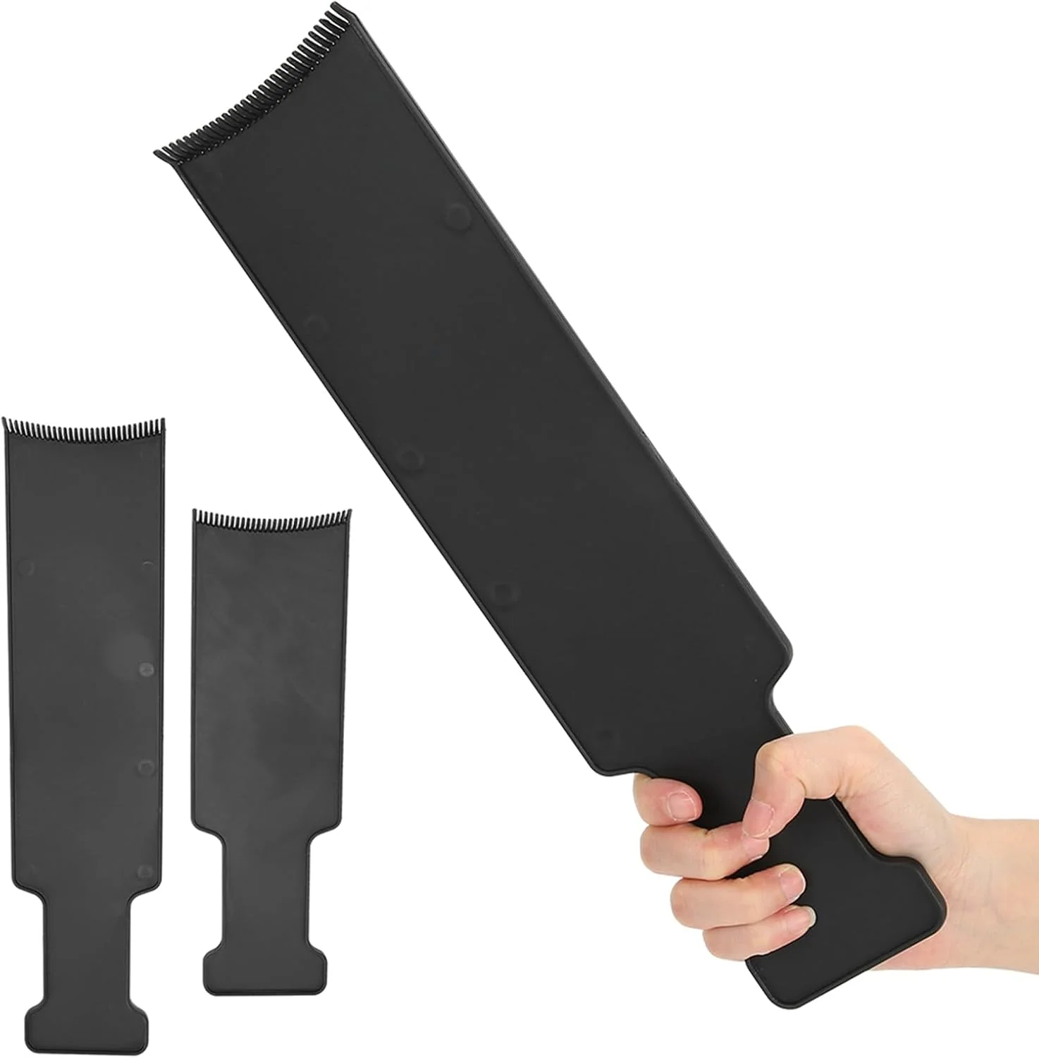 برد رنگ موی آرایشگری، استفاده آسان، دارای دندانه های شانه گرد و لبه ها و گوشه های صاف، چند منظوره، مناسب برای سالن ها و استفاده خانگی، جنس ABS