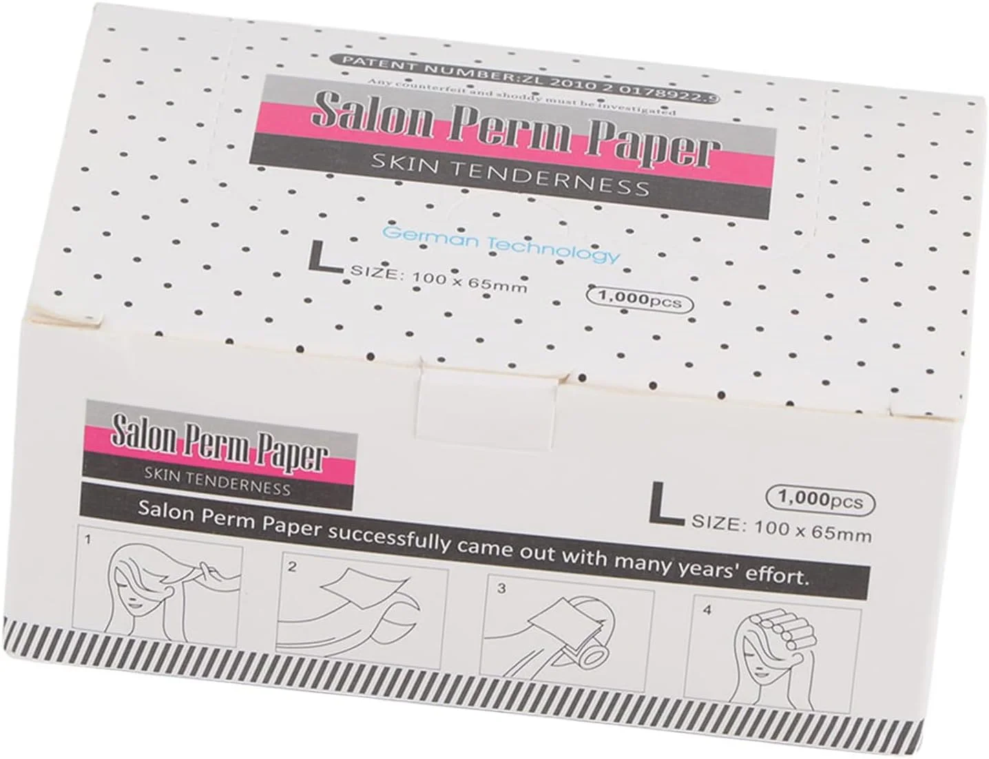 کاغذ فر کننده مو Keenso Ultra -Dunner با طرح های استخراجی، کاغذ فر کننده مو مقاوم در برابر درجه حرارت بالا، مناسب برای سالن های آرایشگری حرفه ای و استفاده شخصی، 1 جعبه (کاغذ فر)