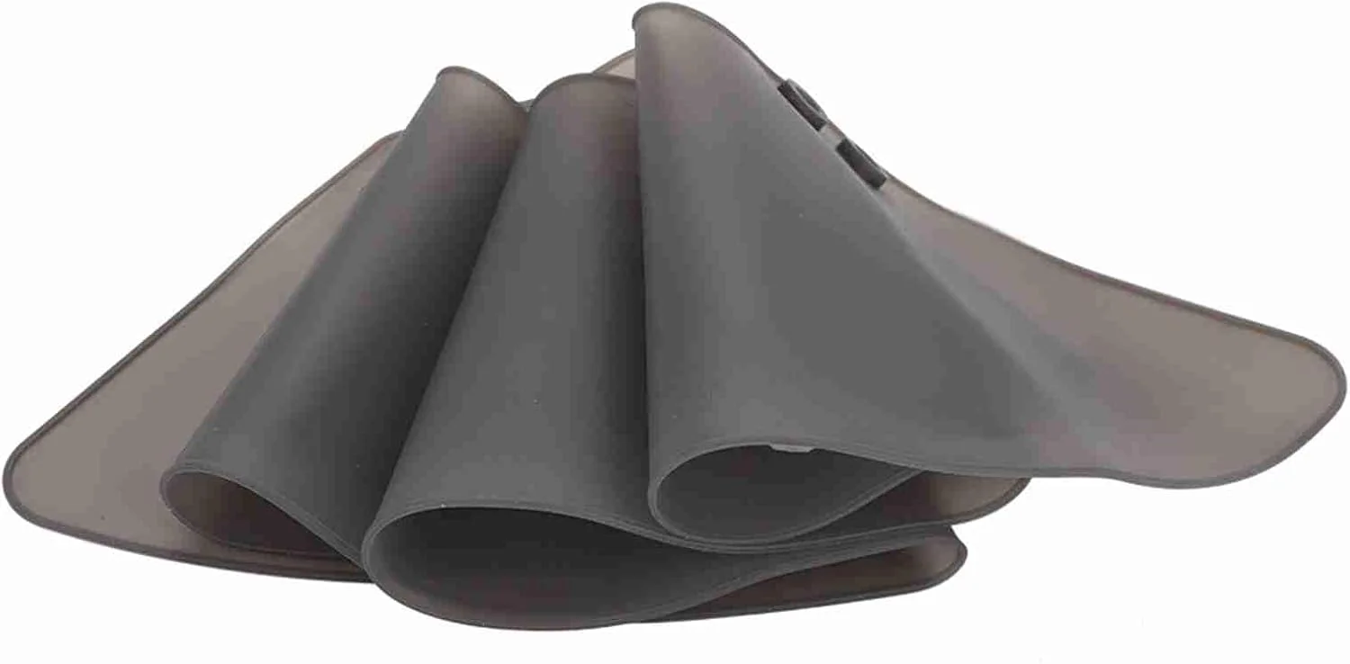 شال گردن نرم سالن آرایش مو با طراحی گیره مغناطیسی، پد سیلیکونی رنگ مو، شنل گردن اصلاح مو، خاکستری قرمز، سایز قابل حمل شال گردن نرم سالن آرایش مو با طراحی گیره مغناطیسی، پد سیلیکونی رنگ مو، شنل گردن اصلاح مو، خاکستری قرمز، سایز قابل حمل