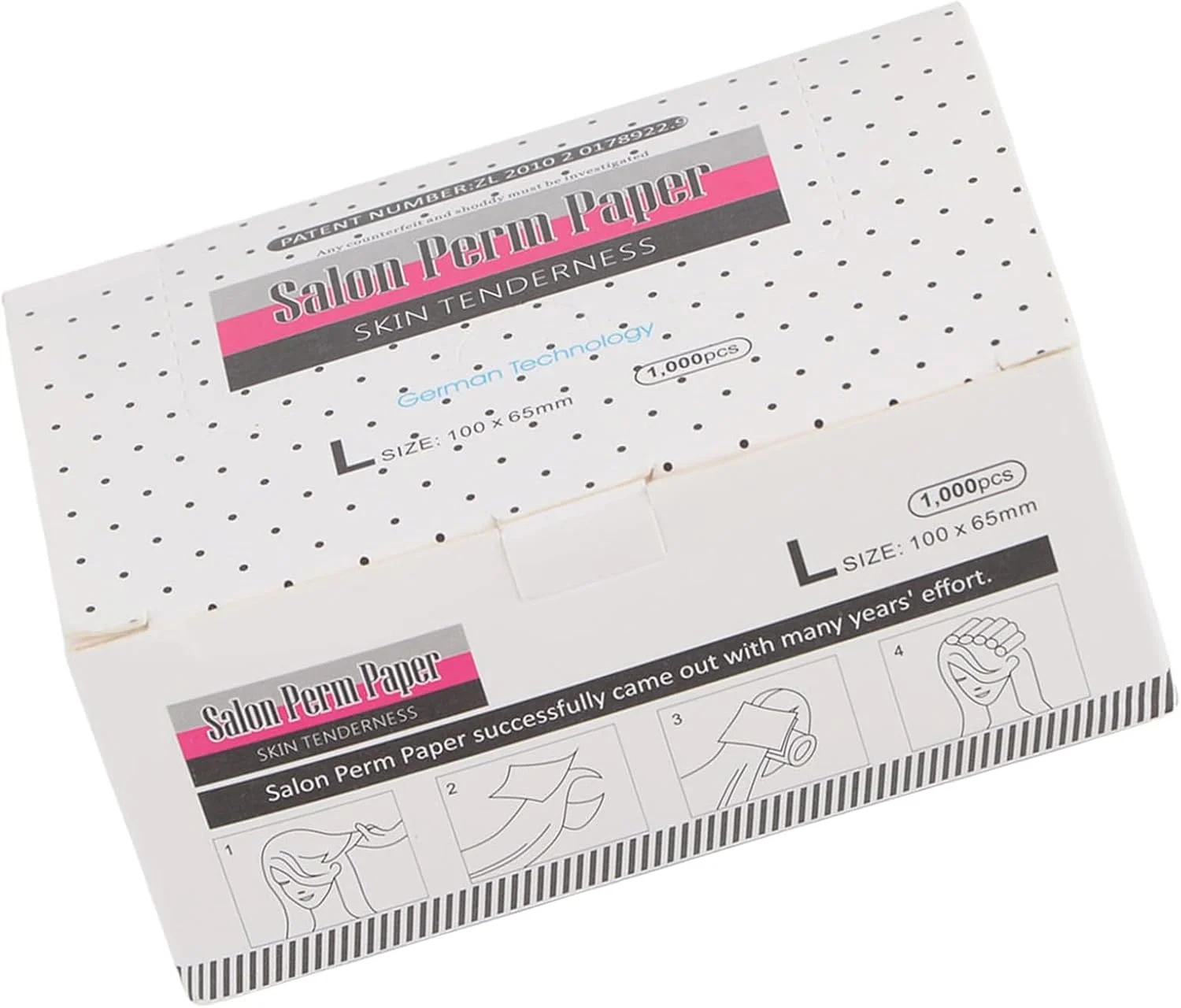 کاغذ فر دائم مقاوم در برابر حرارت بالا Eujgoov، جنس با کیفیت، نفوذپذیری قوی، کاغذ فر مو تنفسی، طراحی مشبک، مناسب برای آرایشگران حرفه ای و سالن های آرایشی (کاغذ فر دائم)