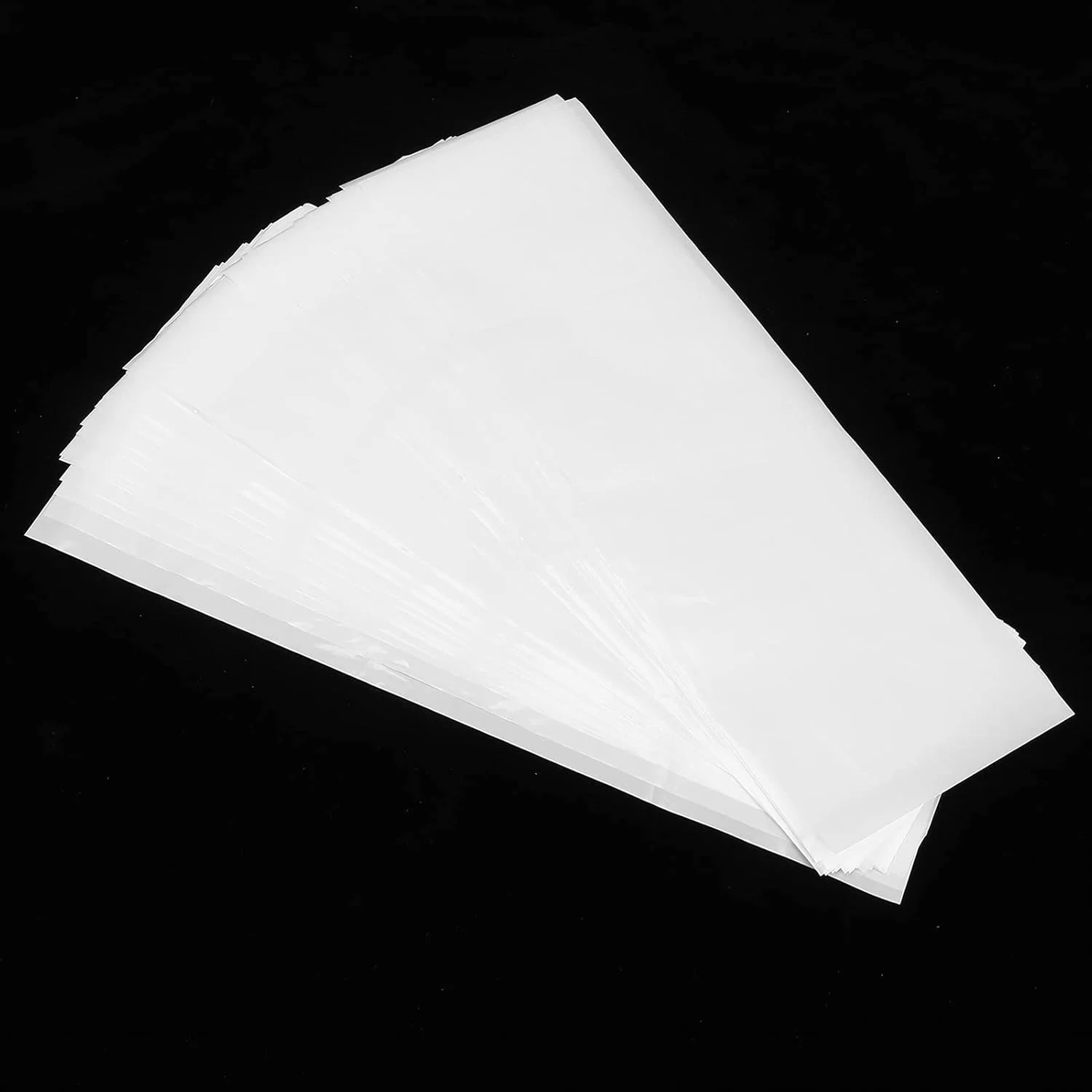 ورق رنگ مو Haofy، ورق رنگ آمیزی مو، نوارهای هایلایت، ABS شفاف قابل استفاده مجدد برای سالن و خانه، 100 عدد، قابل شستشو و برش به اندازه دلخواه