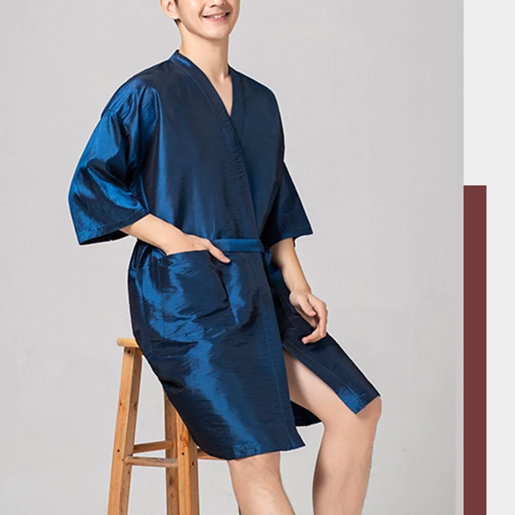 پیشبند آرایشگاهی اکسیرت، روپوش اصلاح مو، شنل محافظ، پیشبند آبی