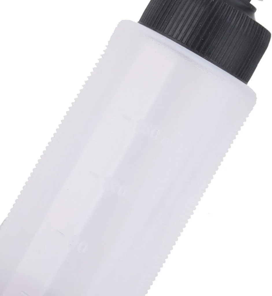 بطری رنگ مو 150 میلی لیتری مدرج سالنی، ابزار آرایشگری، با طراحی خلاقانه و ساخت نفیس