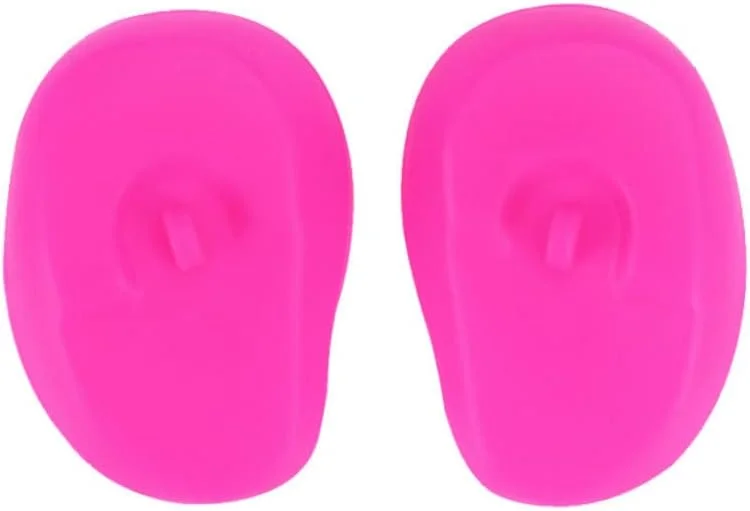 روکش گوش سیلیکونی، کلاهک محافظ گوش برای رنگ کردن مو، روکش گوش رنگ موی دوش، محافظ گوش ضد آب برای رنگ کردن، دوش گرفتن، هنر حمام 1 جفت (صورتی)، محافظ گوش