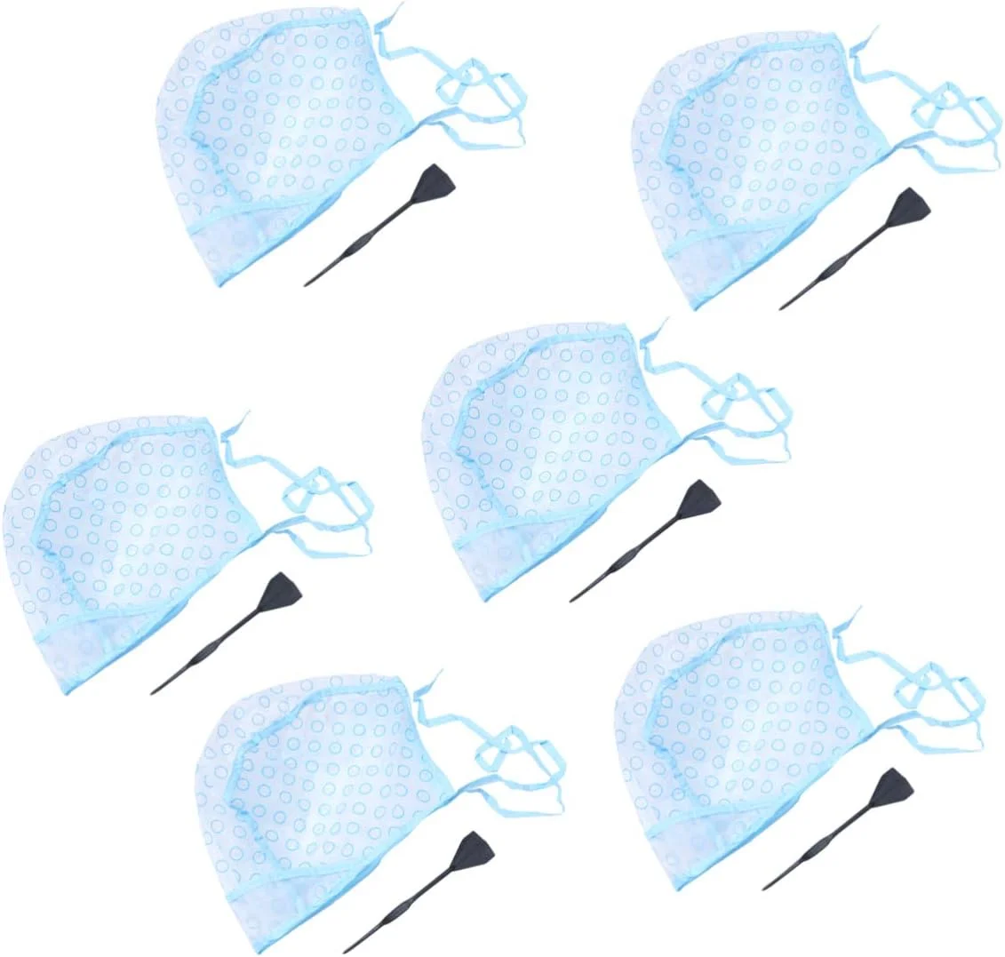 کلاه رنگ مو ZXFSY یکبار مصرف با قلاب، کلاه انعطاف پذیر برای هایلایت مو، مناسب برای آرایشگاه، 4 عدد