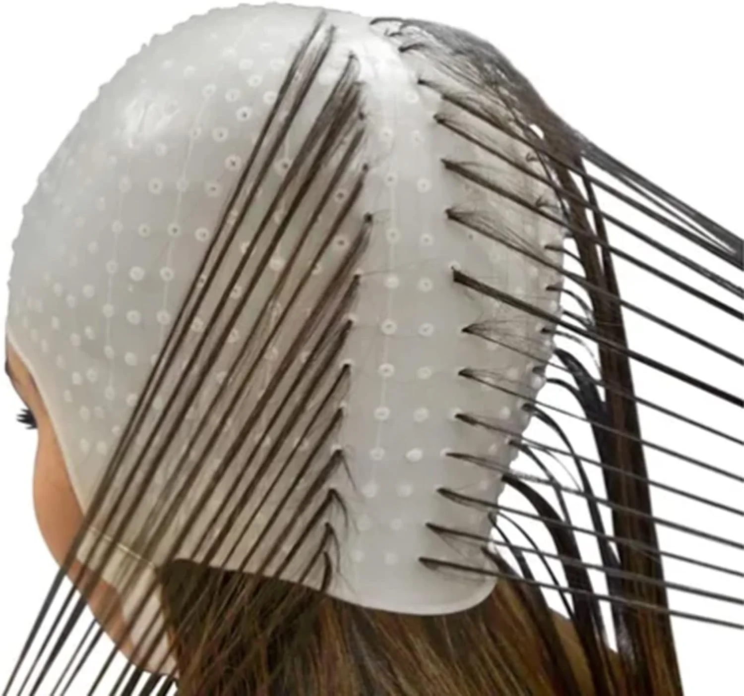 کلاه مش مو سیلیکونی، کلاه رنگ مو سیلیکونی قابل استفاده مجدد، انعطاف پذیر، با کشسانی بالا، کلاه رنگ مو تاشو کلاه مش مو سیلیکونی، کلاه رنگ مو سیلیکونی قابل استفاده مجدد، انعطاف پذیر، با کشسانی بالا، کلاه رنگ مو تاشو