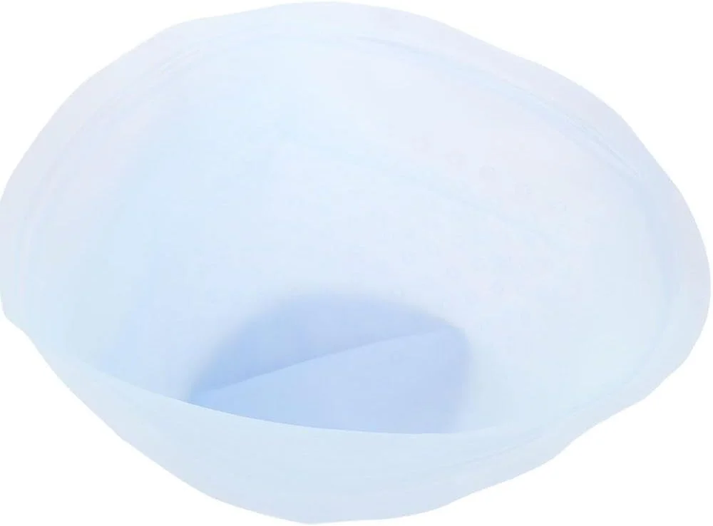 کلاه ژله ای سیلیکونی رنگ مو، کلاه رنگ و هایلایت موی حرفه ای قابل استفاده مجدد با قلاب، ابزار آرایشگری سیلیکونی حرفه ای (آبی)