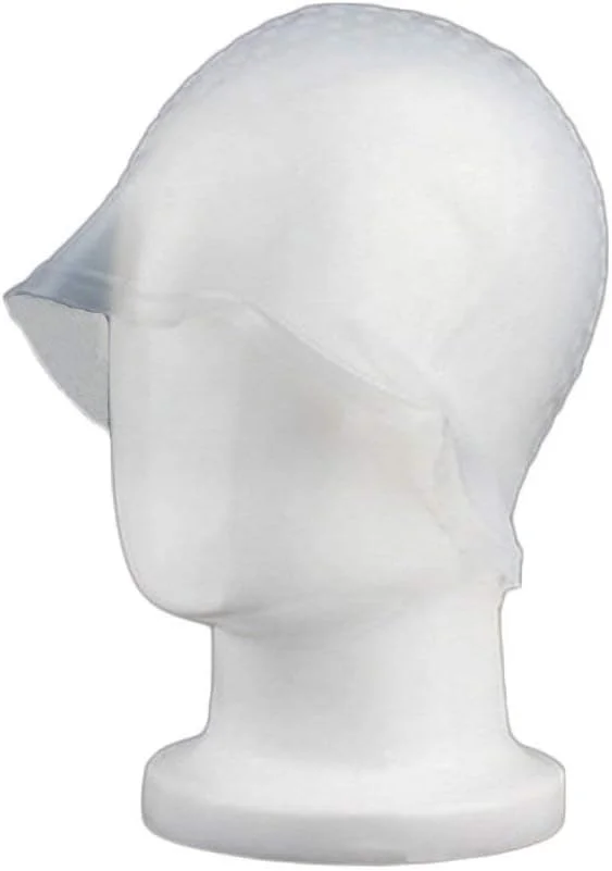 ۱ عدد کلاه رنگ مو سیلیکونی، کلاه هایلایت موی سر سالنی با قلاب فلزی برای ابزارهای حرفه ای آرایشگری (شفاف) خلاقانه و کاربردی