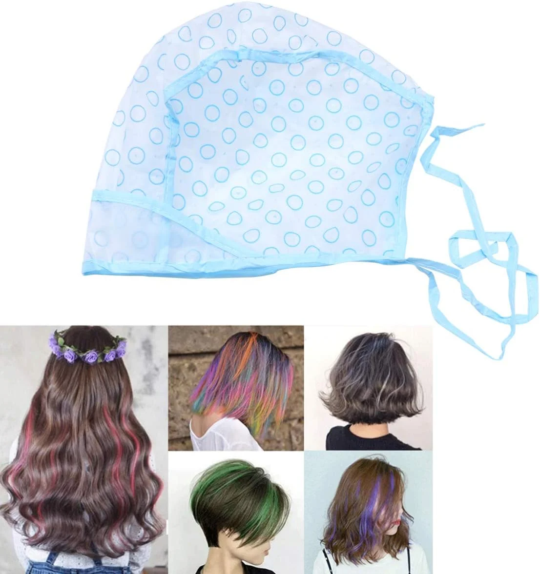 کلاه رنگ مو ZXFSY یکبار مصرف با قلاب، کلاه انعطاف پذیر برای هایلایت مو، مناسب برای آرایشگاه، 4 عدد