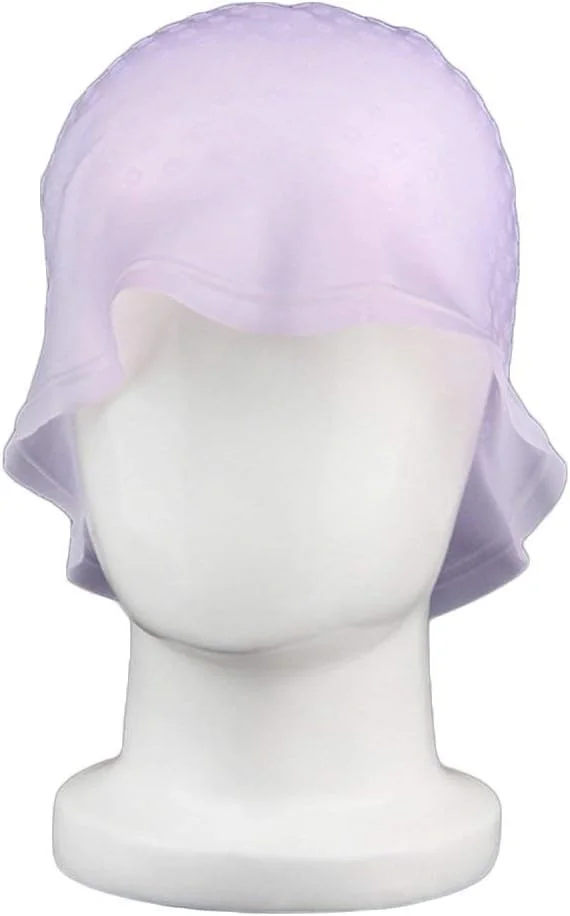 ۱ عدد کلاه رنگ مو سیلیکونی، کلاه هایلایت موی سر سالنی با قلاب فلزی برای ابزارهای حرفه ای آرایشگری (شفاف) خلاقانه و کاربردی