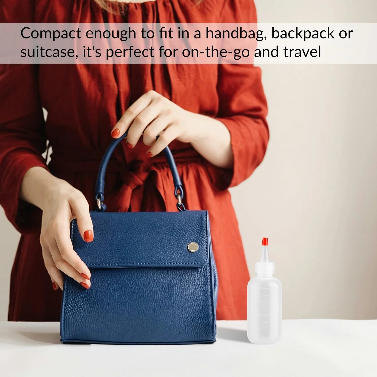 بطری فشاری Tabanzhe - 2 عدد بطری 120 میلی لیتری قابل استفاده مجدد و قابل حمل با نازل، بطری های فشاری پلاستیکی مدرج برای شامپو مایع، شستشوی بدن، رنگ، صنایع دستی هنری، چسب