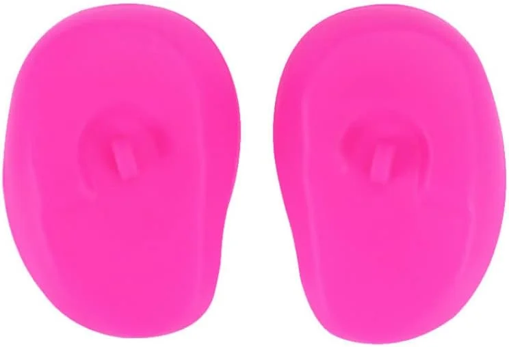 روکش گوش سیلیکونی، کلاهک محافظ گوش برای رنگ کردن مو، روکش گوش رنگ موی دوش، محافظ گوش ضد آب برای رنگ کردن، دوش گرفتن، هنر حمام 1 جفت (صورتی)، محافظ گوش