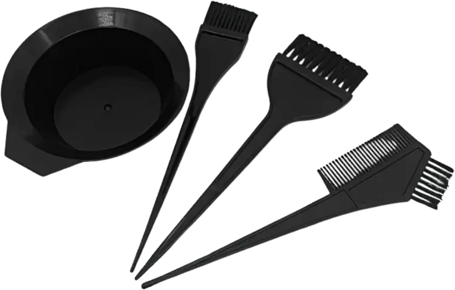 مجموعه کاسه و برس رنگ مو 4 تکه حسنات اسنشیالز، برس کاسه رنگ، ابزار کیت کاسه مخلوط کن، شانه رنگ برای رنگ کردن مو