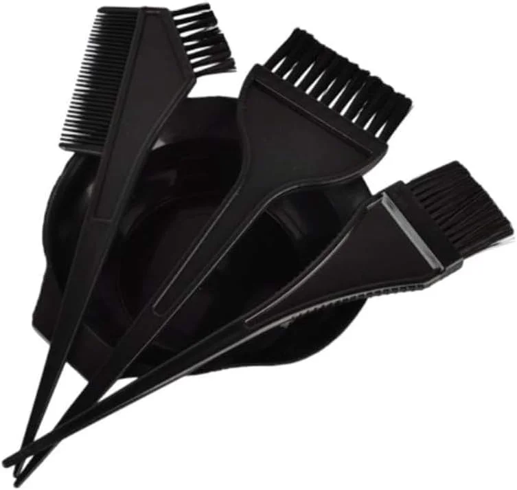 مجموعه 4 عددی حرفه ای رنگ مو ORiTi برای سالن، شامل برس رنگ و کاسه ترکیب رنگ