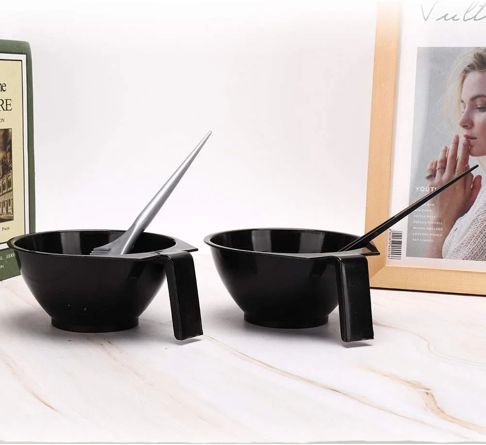 ست 15 تکه آرایشگری مو، شامل شانه رنگ مو، شانه هایلایت رنگ مو حرفه ای، گیره مو، کاسه مخلوط رنگ، قیچی آرایشگری