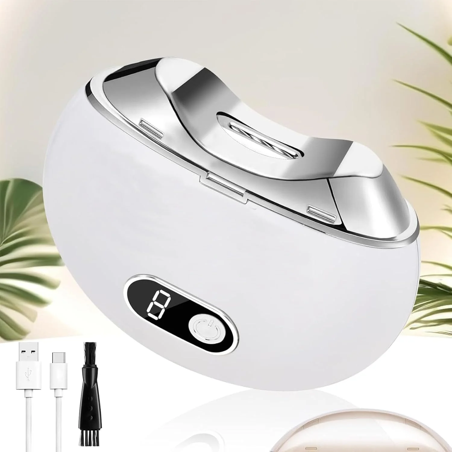 ناخن گیر برقی اتوماتیک VIQUTRG، با صفحه نمایش دیجیتال LCD، ناخن گیر ایمن، دارای محفظه نگهداری خرده ناخن، ناخن گیر بزرگ ارگونومیک، مناسب برای کودکان، بزرگسالان و سالمندان، سفید